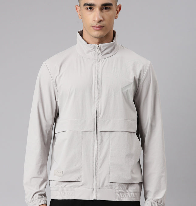 Xtep Men Lifestyle Single-layer Windbreaker - Camel Grey / XS
