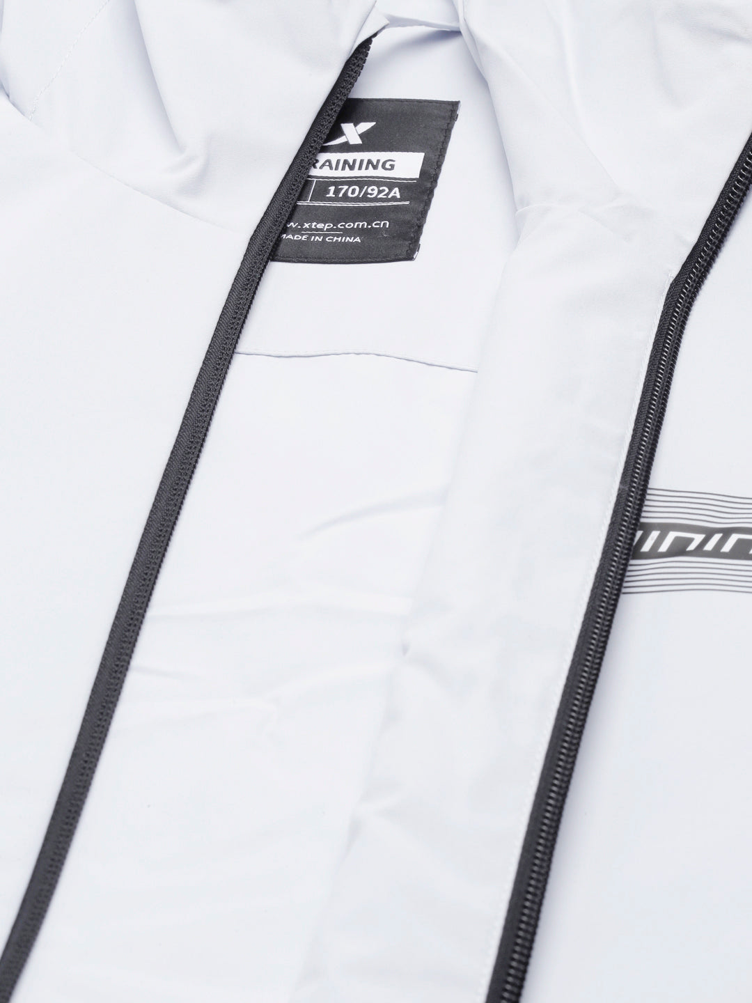 Xtep Men Training Double-layer Windbreaker Black & Cream Grey