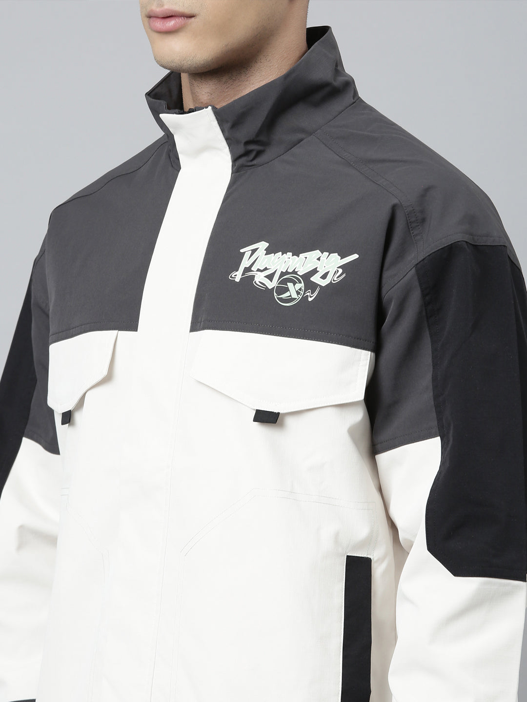 Xtep Colourblocked Double Layer Windbreaker Jacket