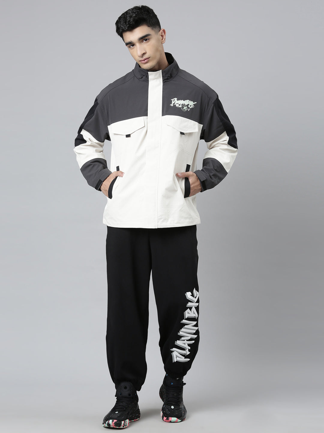 Xtep Colourblocked Double Layer Windbreaker Jacket
