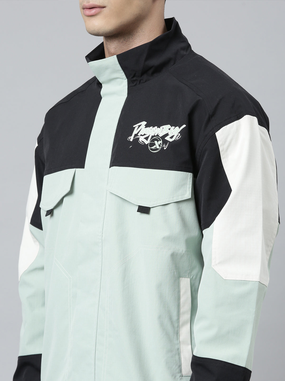 Xtep Colourblocked Double Layer Windbreaker Jacket