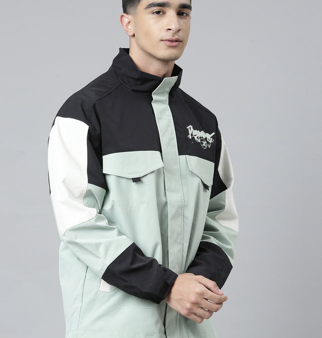 Xtep Colourblocked Double Layer Windbreaker Jacket