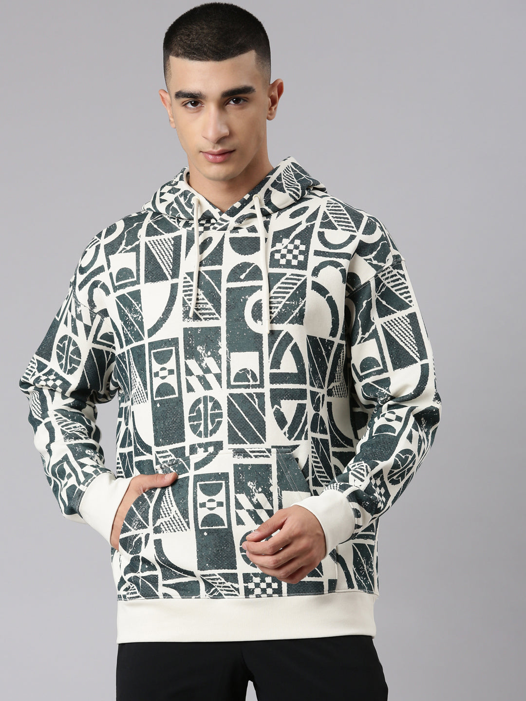 Xtep-Comfort Men Hoodie - Cotton White / XS