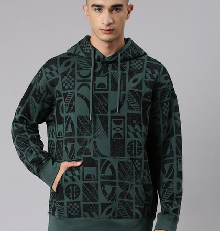 Xtep-Comfort Men Hoodie - Base Green / XS
