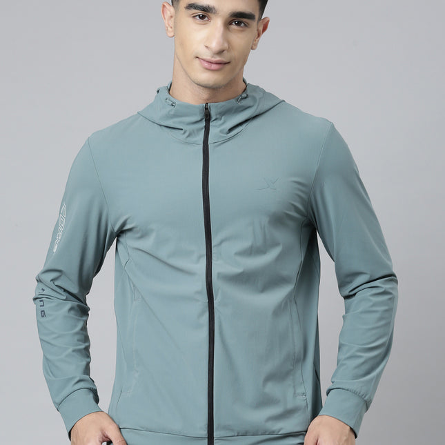 Xtep Training or Gym Knitted Jacket - Ink Grey / XS