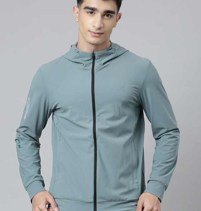 Xtep Training or Gym Knitted Jacket - Ink Grey / XS