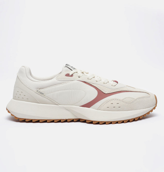 Xtep Men 70’s Retro Casual Shoes - White Tea Brick Red / 40