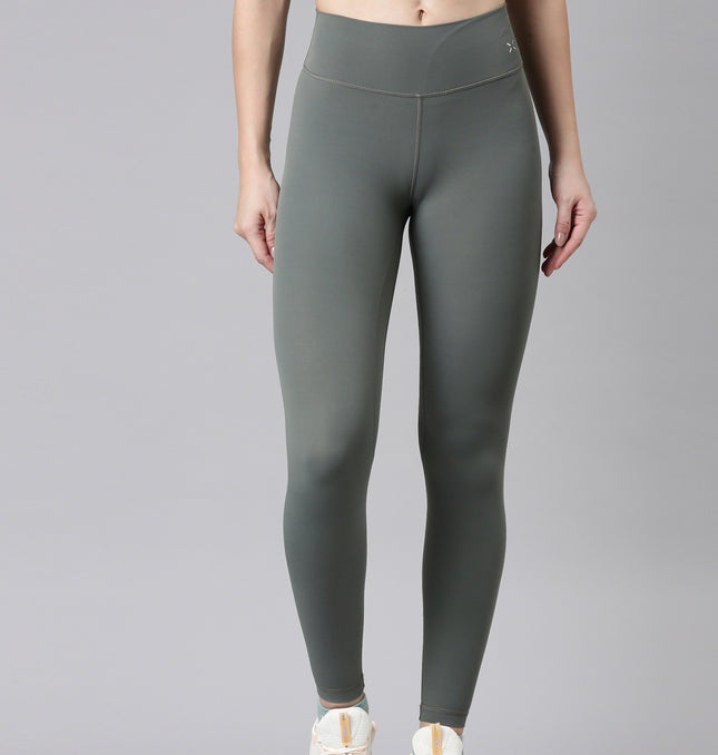 Xtep Women Athletic Training Tights - Bean Green / XS