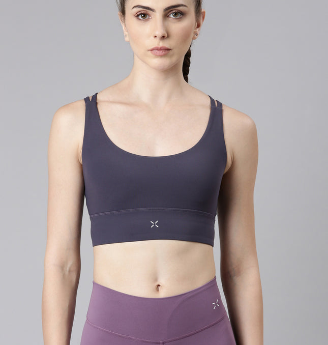 Xtep-Comfort Women Bra - Dusty Purple / XS