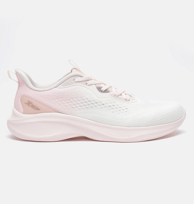 Xtep Women Comfort Running Shoes - Canvas White/Pure Pink / 35
