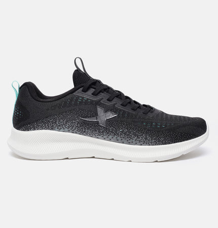 Xtep Men Feather Foam Running Shoes - Black/Aurora Green / 40