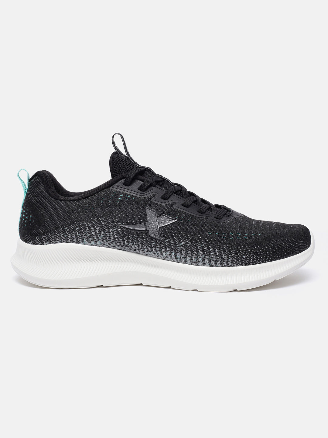 Xtep Men Feather Foam Running Shoes - Black/Aurora Green / 40