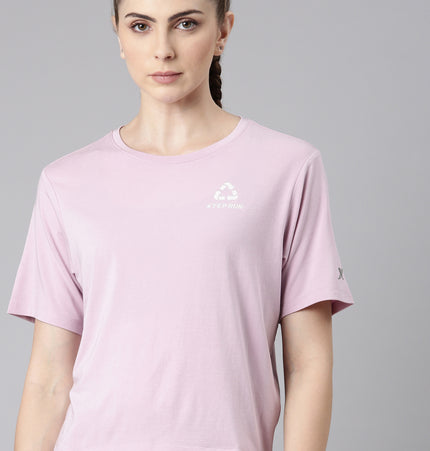 Xtep-Comfort Women Short-sleeve T-shirt - Purple / XS
