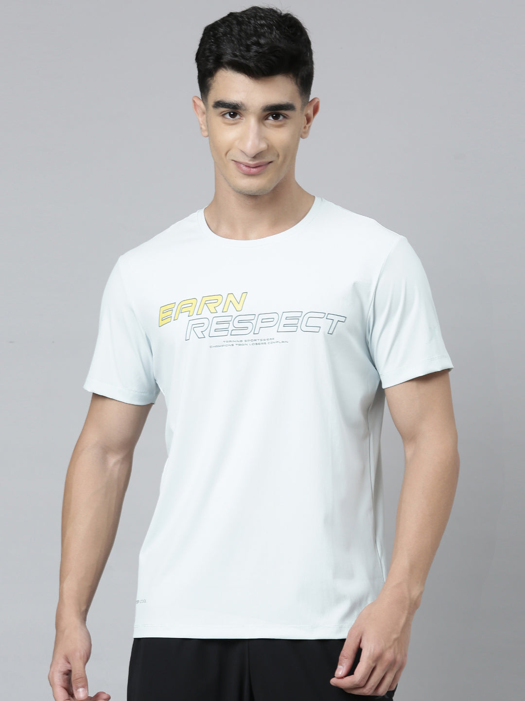 Xtep-Comfort Men Short-sleeve T-shirt - Clear Blue / M