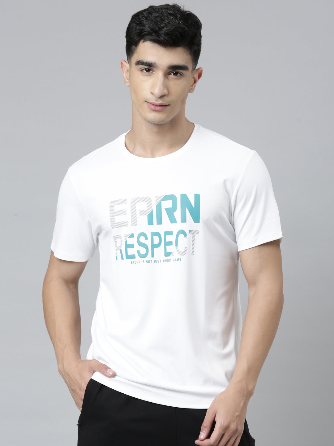 Xtep-Comfort Men Short-sleeve T-shirt - Pearl White / M