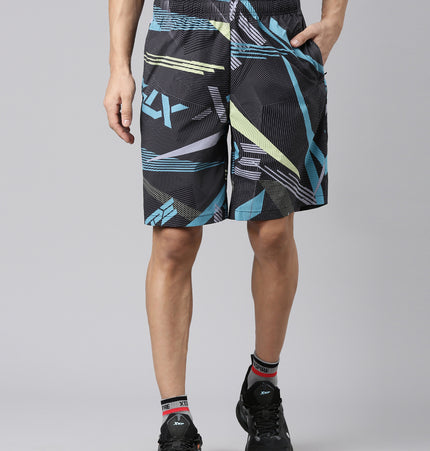 Xtep Men Training woven Shorts - Floral Blk / S