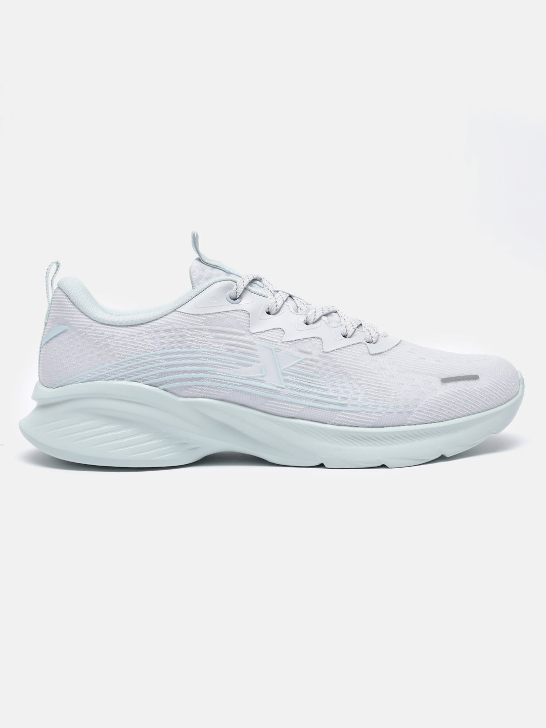 Xtep Women Feather Foam Running Shoes - Moonbeam Gray / Green / 35
