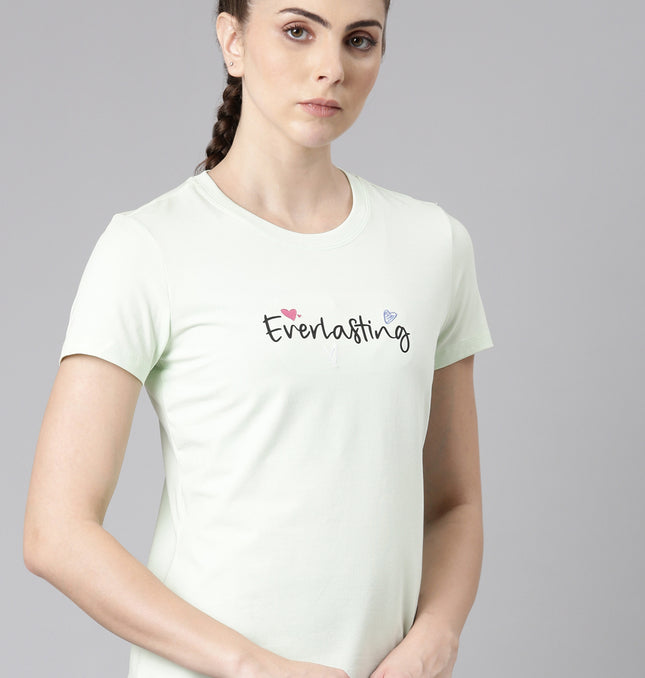 Xtep-Comfort Women Short-sleeve T-shirt - Faint Green / XS