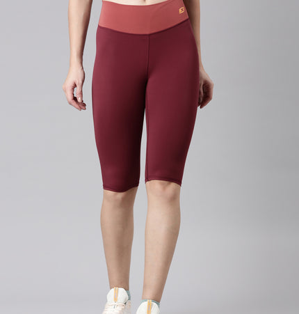 Xtep Women Training Athletic Leggings - Dark Scarlet / XS