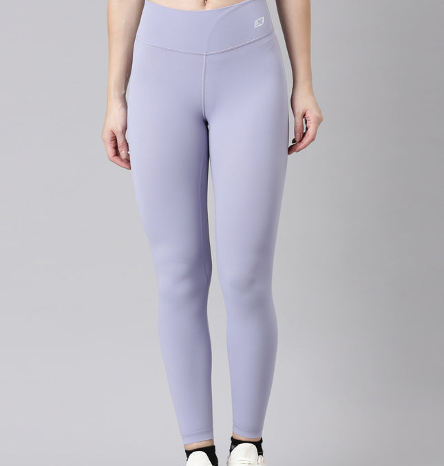 Xtep Women Training Athletic Leggings - Light Purple Blue / XS