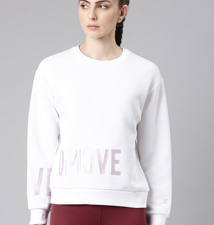Xtep-Comfort Women Sweater - Pearl White / XS