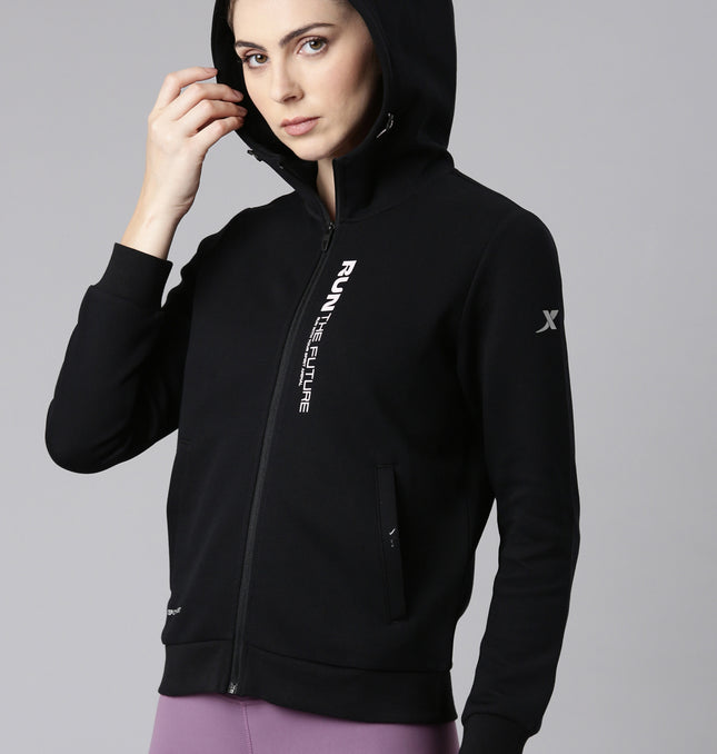 Xtep-Comfort Women Knitted Hoodie
