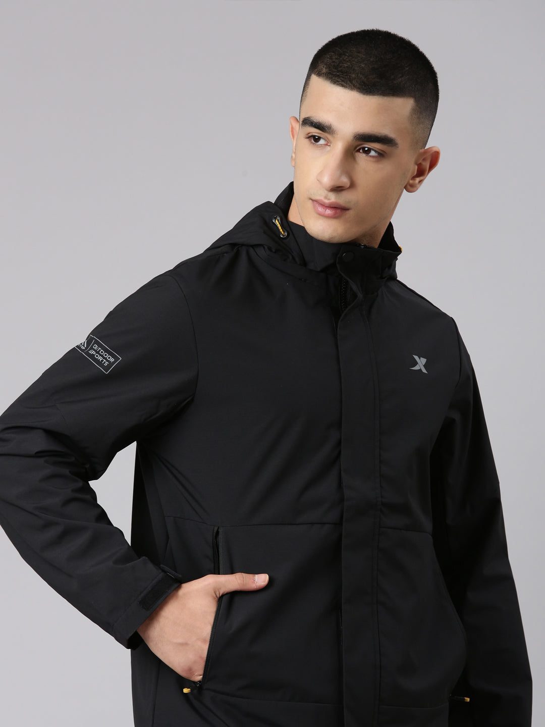 Xtep Mens Wind Breaker Jacket - Black