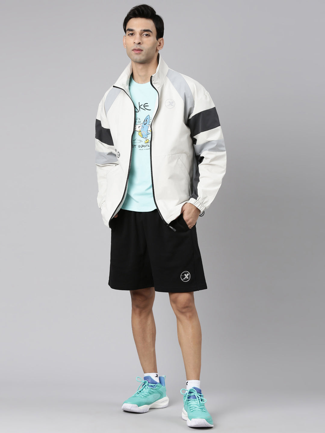Xtep Men Windcheater Sporty Jacket