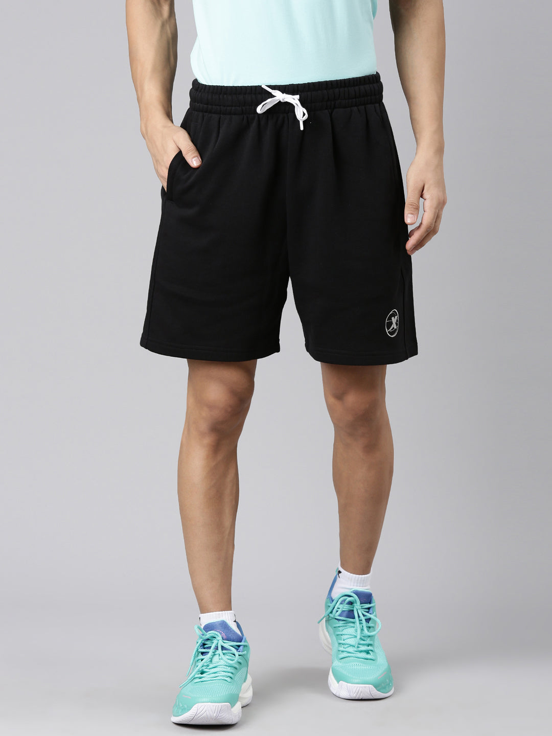 Xtep Knitted Sports Shorts - Black / S