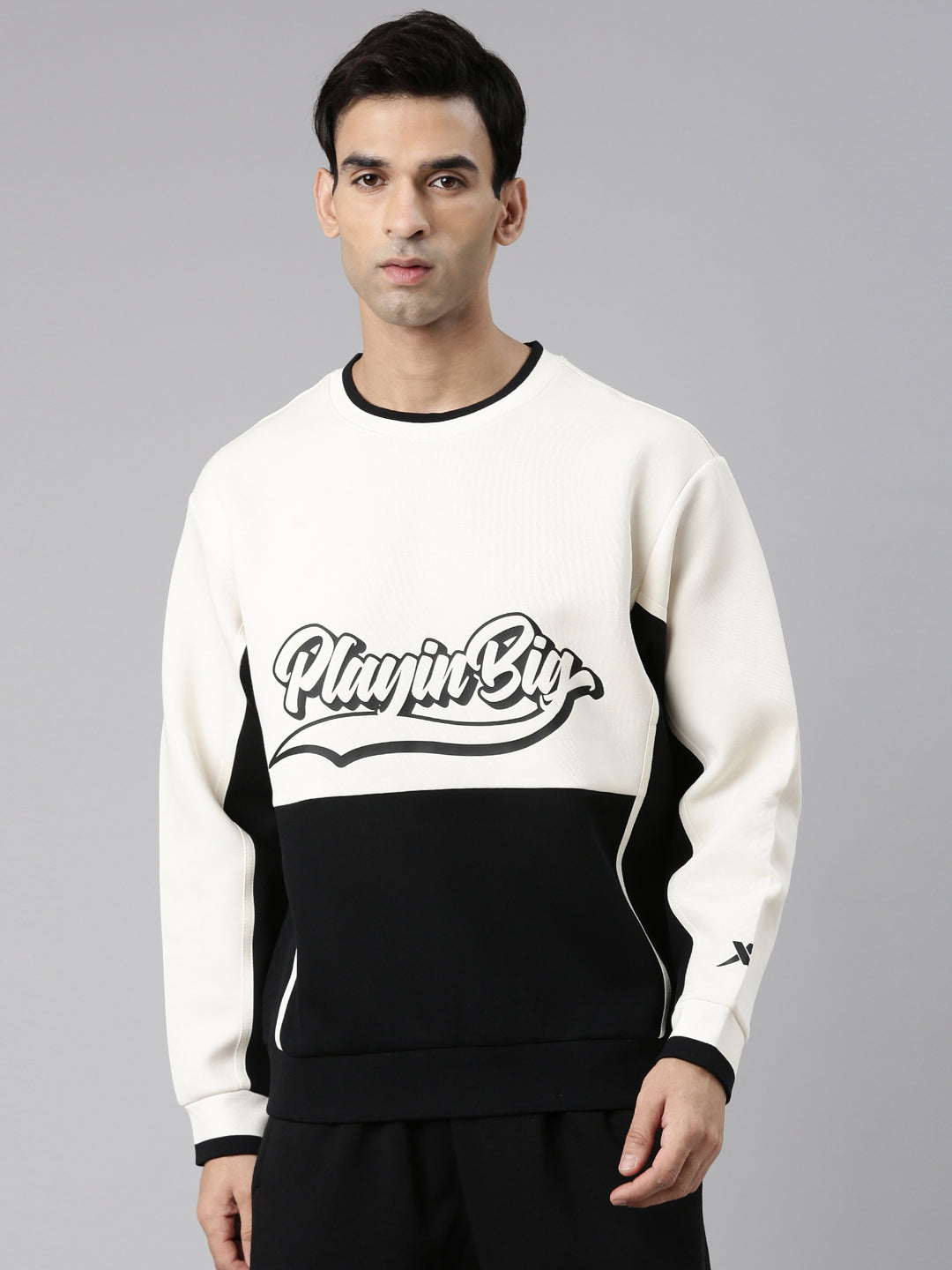 Xtep-Comfort Men Sweater - Cotton White / L