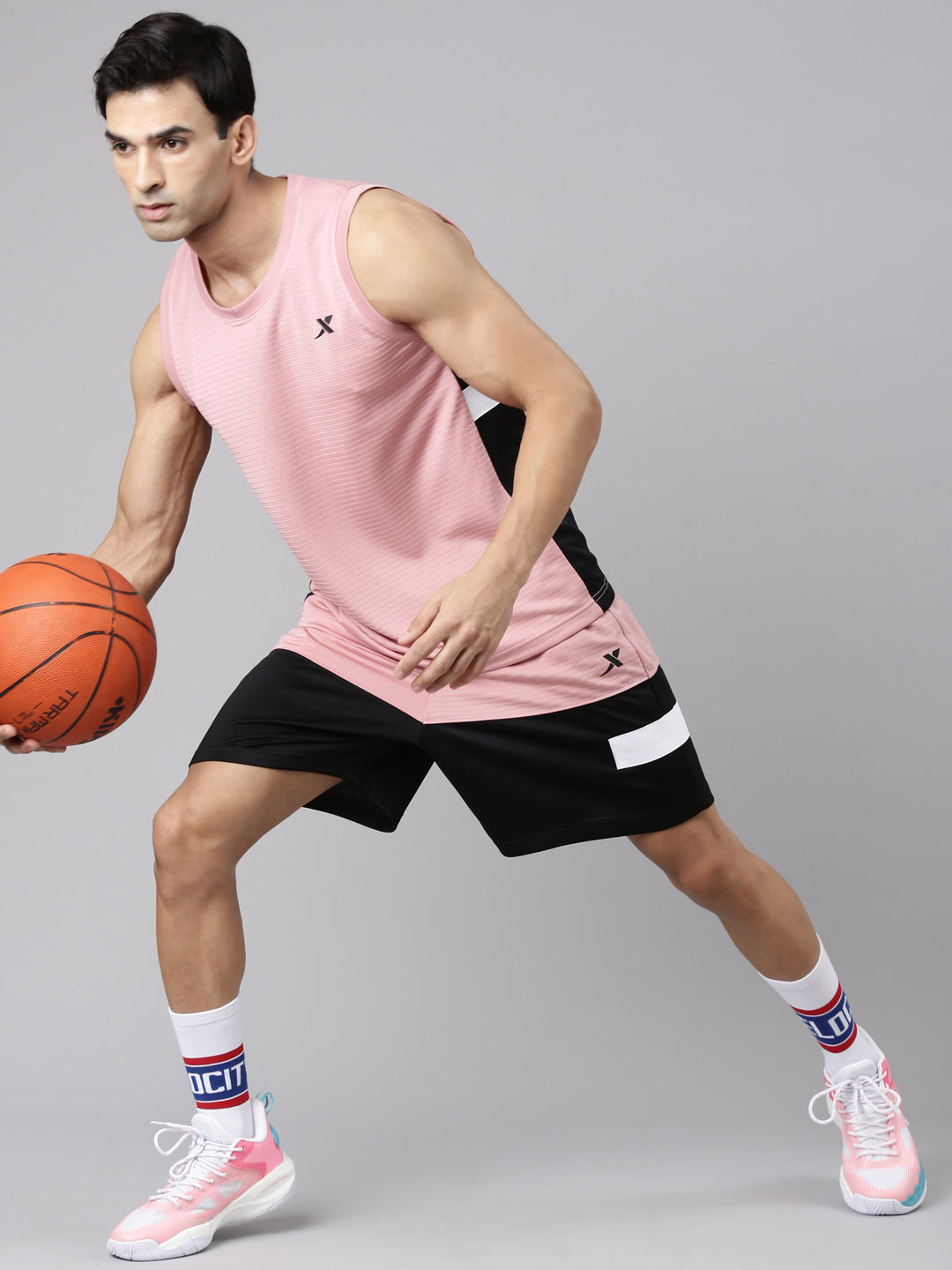 XTEP Sleeveless Polyester Basketball Sportswear & Uniform for Men- 100% Polyester- Regular Fit- Basketball Uniform- Cold Water Machine Wash- Jersey+Shorts