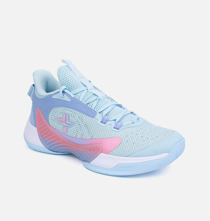 Xtep Men Dynamic Foam Basketball Shoes - Digital Blue/Techno Purple / 40