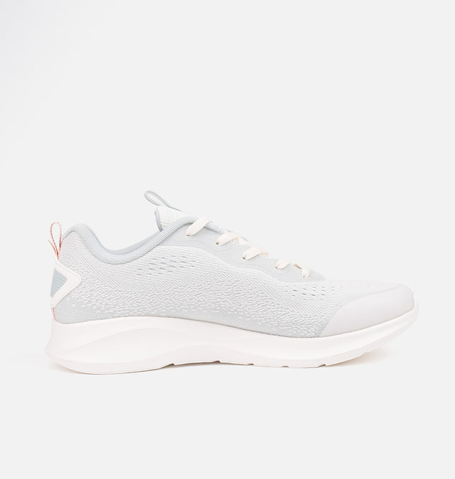 Xtep Textile Running Shoes - White Grey / 35