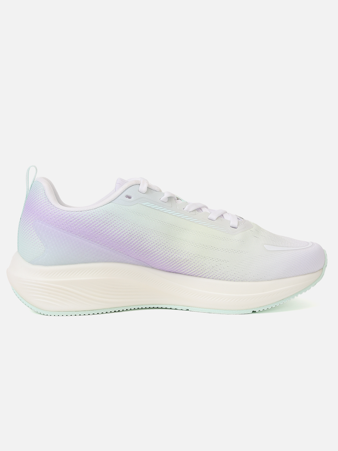 Xtep Women Feather Foam Running Shoes - Purple/Bubbly Green/Jasmine / 35