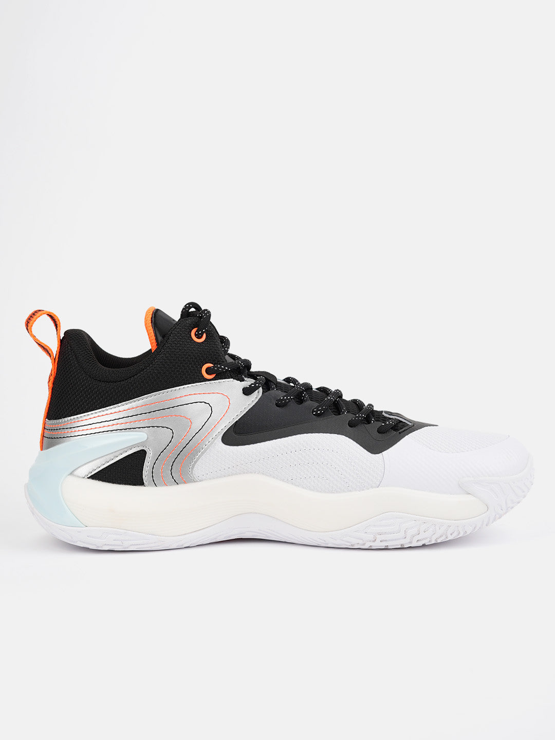 Xtep Men Dynamic Foam Basketball Shoes - White / Black / 40