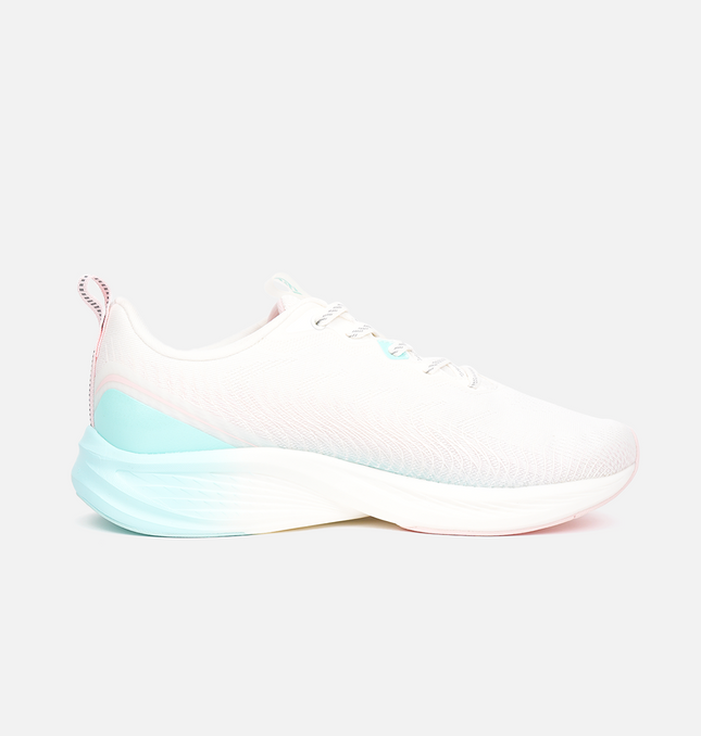 Xtep Women Dynamic Foam Running Shoes - Canvas White / Sky Blue / 35