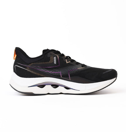 Xtep Men Ace Running Shoes - Black/Neon Apricot / 39