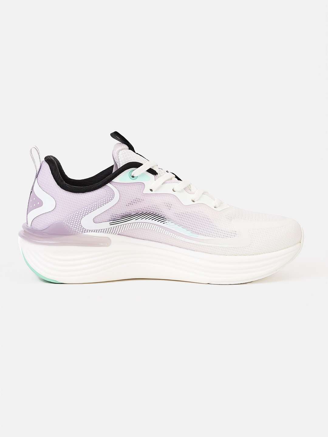 Xtep Women Energetex Running Shoes - Canvas White/Wind Purple / 35