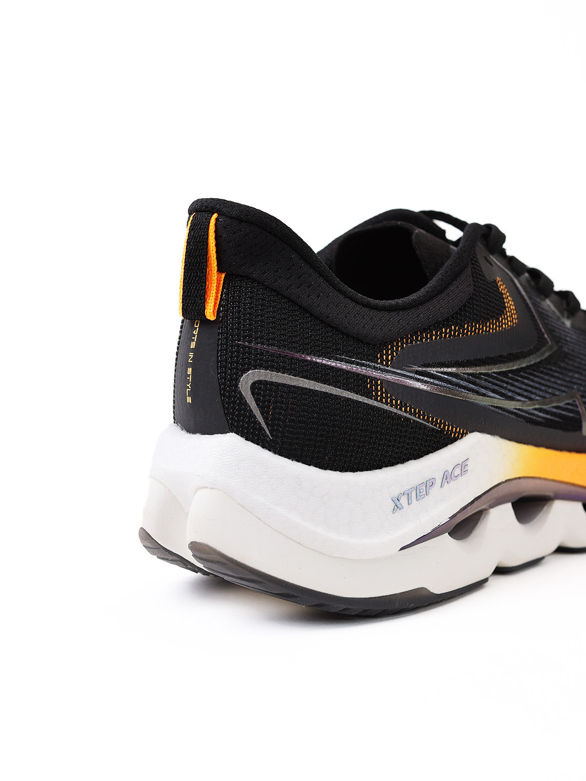 ACE Running Shoe - Black Neon Apricot