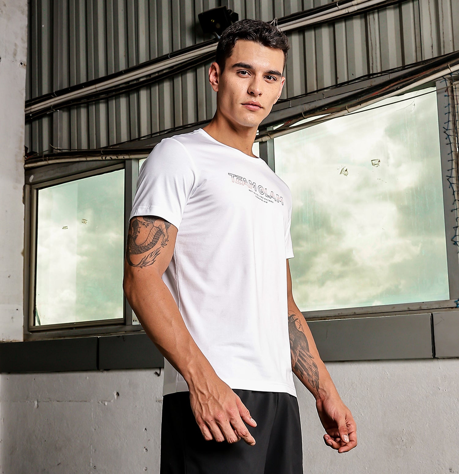 Xtep Men Active Printed T-shirt