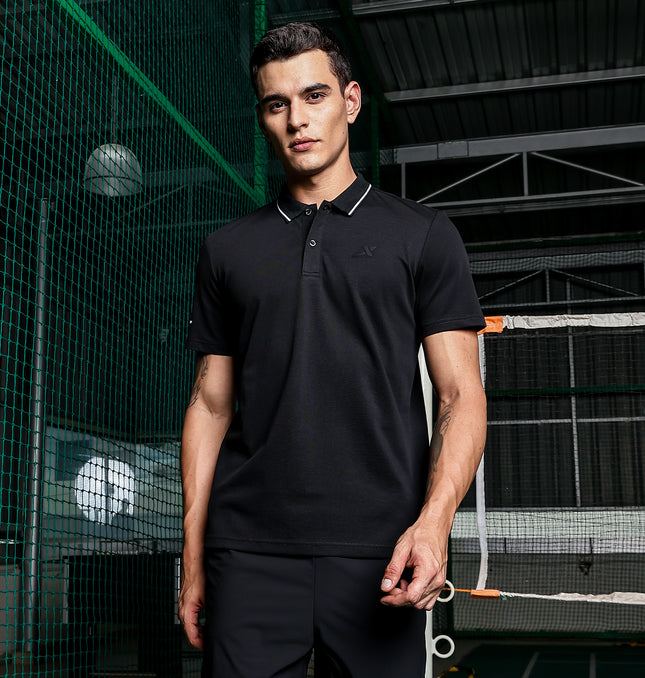 Xtep Men Lifestyle Sorona Polo T-Shirt – Breathable & Antibacterial