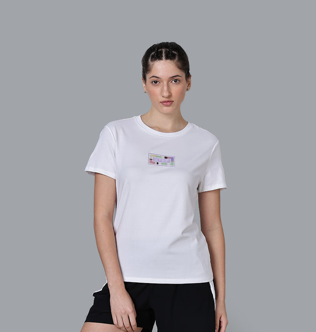 Xtep Women’s Training T-Shirt - Pearl White / S