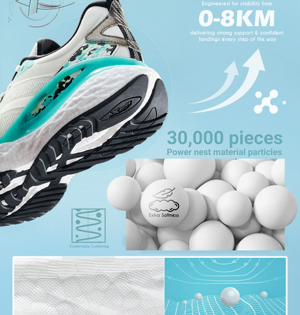 Xtep Men Feather Foam Running Shoes