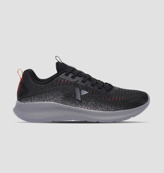 Xtep Men Running Shoes - Black/Caramel orange / 40