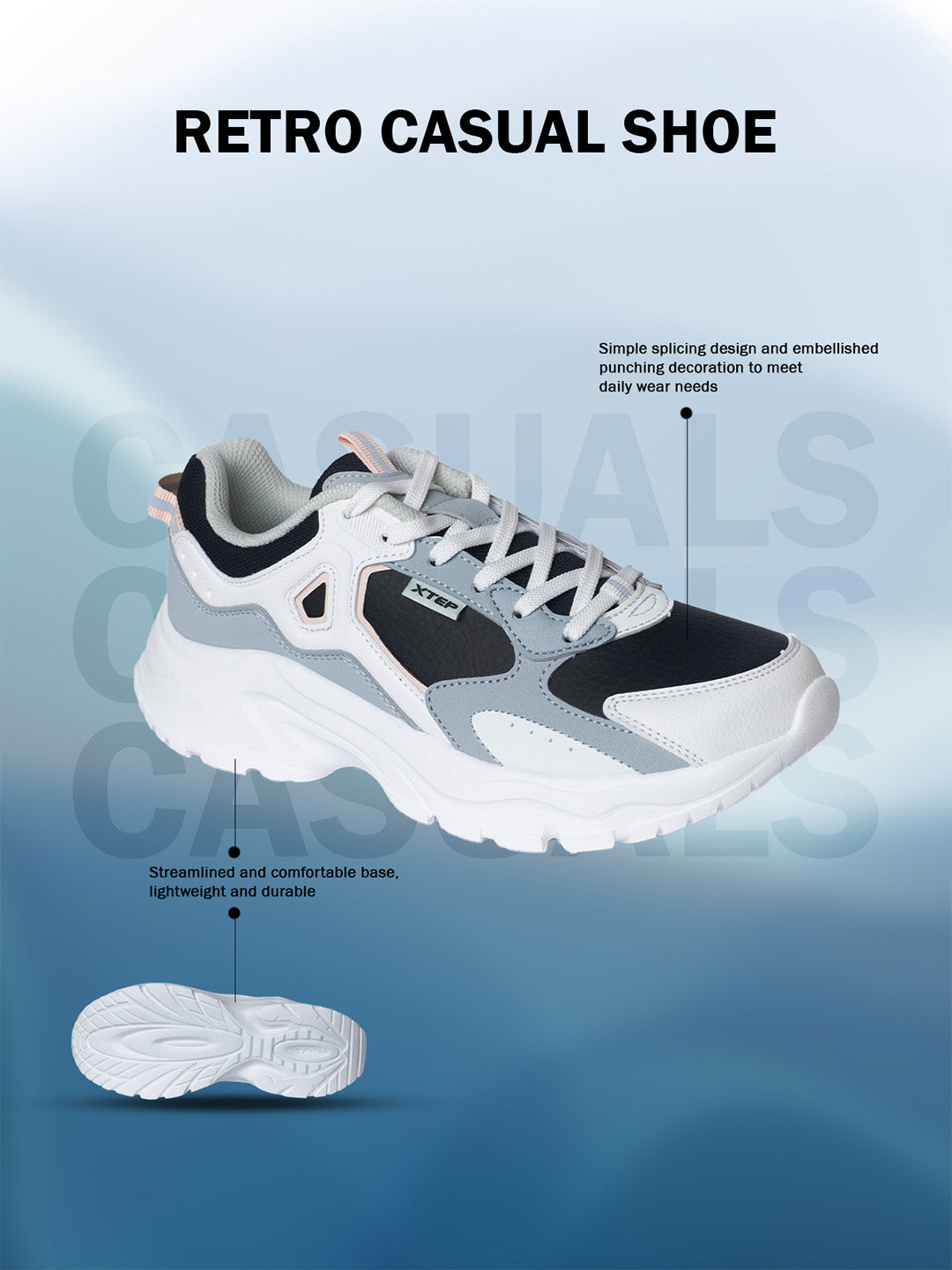 Xtep Women Colourblocked Sneakers
