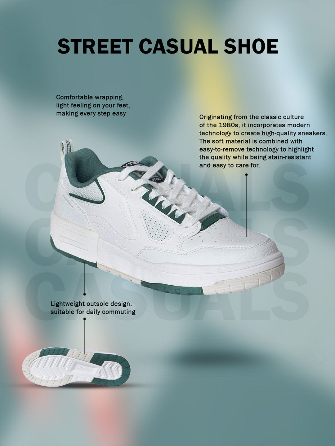 Xtep Colourblocked Sneakers