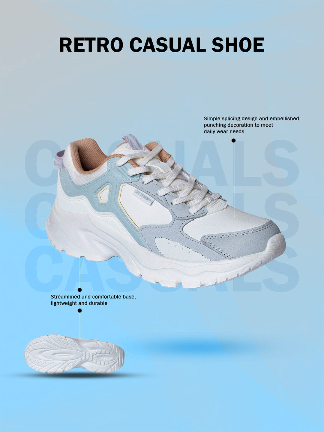Xtep Women Colourblocked Sneakers