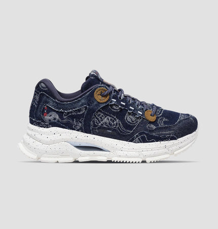 Xtep Women White Printed Sneakers - Ink Blue / 35