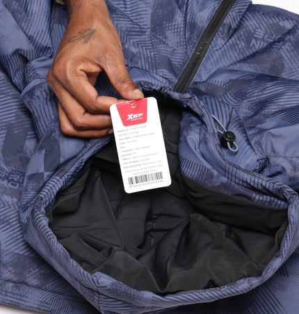 Xtep Men Training Down Jacket - Grey Blue / L