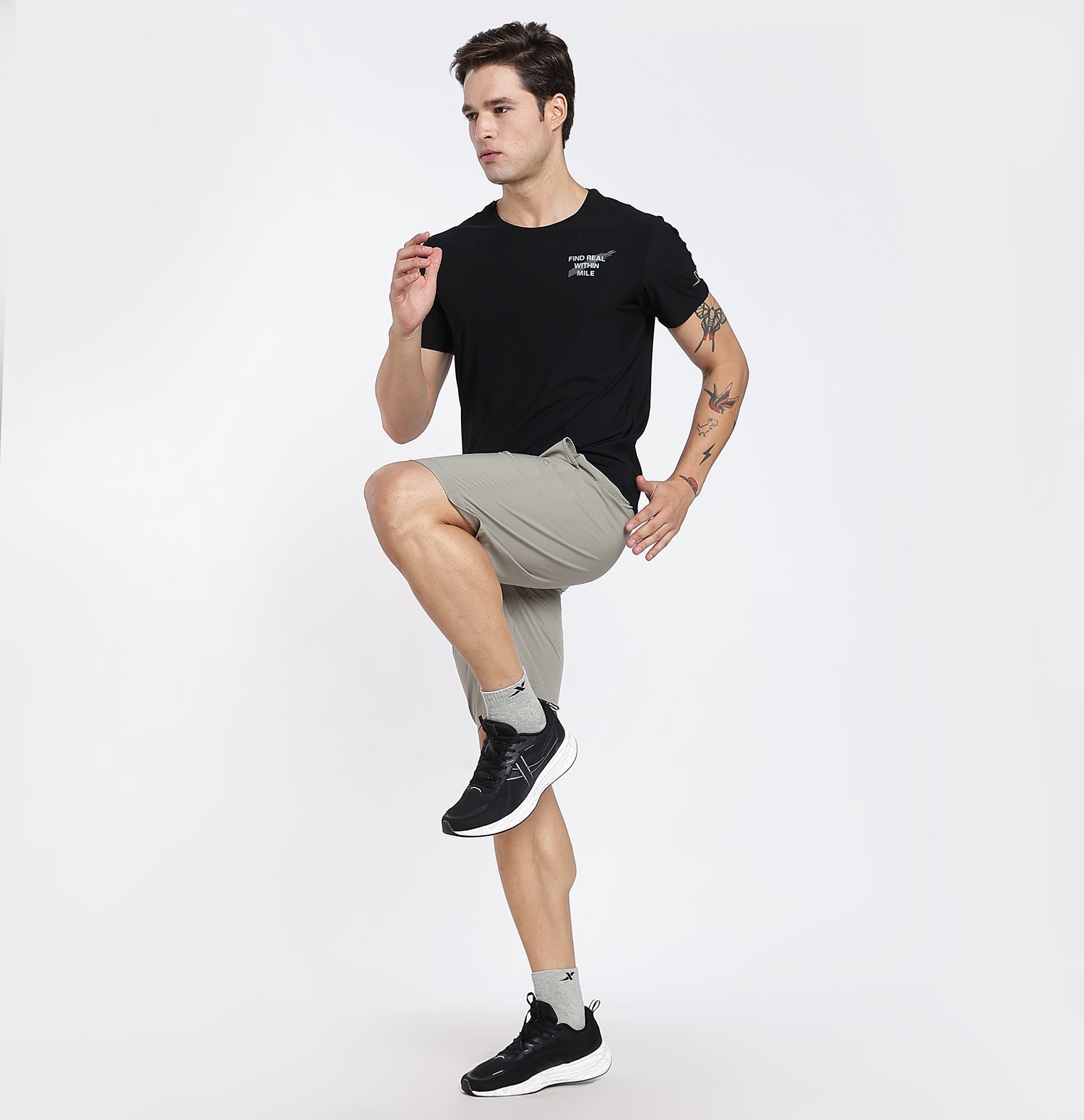 75D Elastic Woven Shorts - Green
